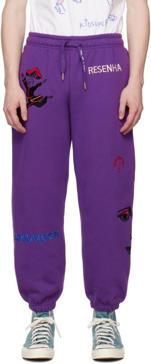 Пурпурные брюки Super Lounge KidSuper