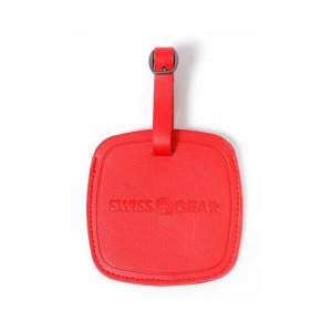 Бирка для багажа , ПВХ, 10,5 x 0,4 см, красный SWISSGEAR