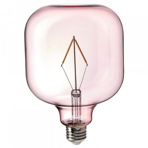 ИКЕА ЛУННОМ Светодиодная лампа E26 80 люмен Трубка розовое стекло 120 мм IKEA