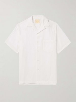 Рубашка из хлопка-пике с трансформируемым воротником PORTUGUESE FLANNEL, белый Flannel