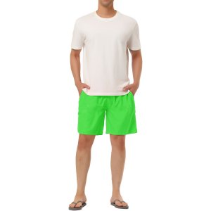 Мужские летние повседневные пляжные шорты для плавания на талии с сетчатой ​​подкладкой и шнурком Lars Amadeus