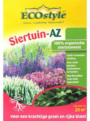 Натуральное органическое удобрение Siertuin-AZ универсальное, 2 кг на 20 кв. м ECOstyle. Цвет: желтый, зеленый