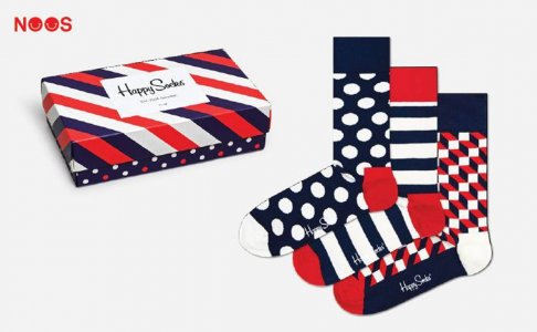 Носки 3-Pack Classic Navy Socks Gift Set XSTR08 Happy