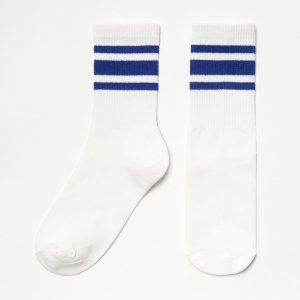 Носки MINAKU. Цвет: белый, синий