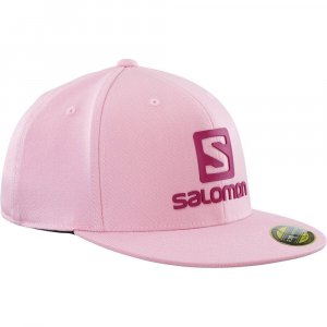 Бейсболка Logo Flexfit, розовый Salomon