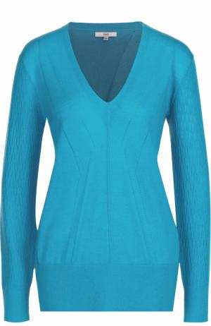 Пуловер свободного кроя с открытой спиной Tome. Цвет: голубой