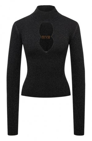 Пуловер из вискозы Versace Jeans Couture. Цвет: серебряный