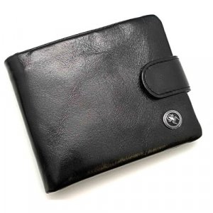 Бумажник Д 7175-148, фактура гладкая, черный Dierhoff. Цвет: черный