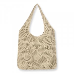 Пляжная сумка, женская весенне-летняя полая вязаная плетеная сумка для покупок VIA ROMA