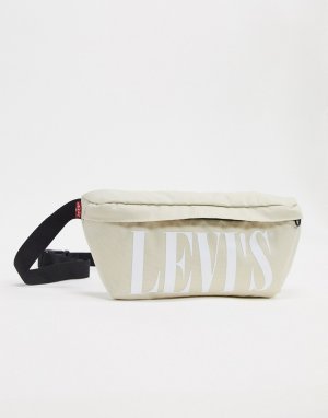 Сумка-кошелек через плечо с логотипом Levis-Кремовый Levi's
