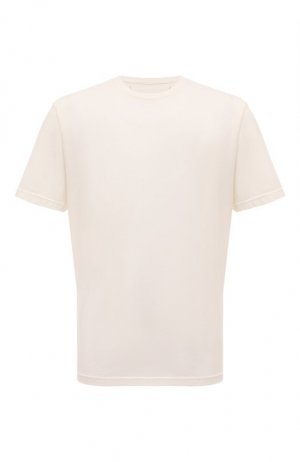 Хлопковая футболка Pence. Цвет: кремовый