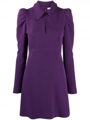 Короткое платье с пышными рукавами P.A.R.O.S.H.. Цвет: фиолетовый