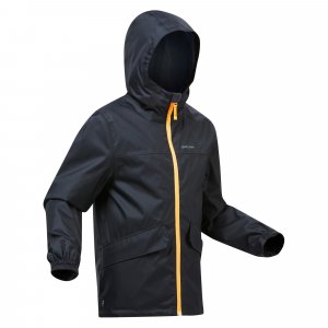 Теплая и водонепроницаемая походная куртка 3-в-1 Decathlon , черный Quechua