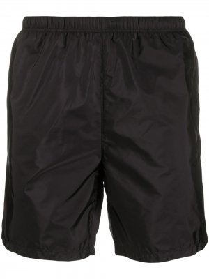 Logo patch swim shorts Prada. Цвет: черный