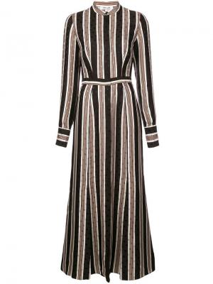 Платье-рубашка в полоску Dvf Diane Von Furstenberg. Цвет: разноцветный