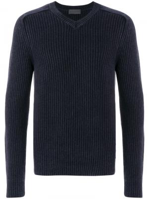 Пуловер с V-образным вырезом Iris Von Arnim. Цвет: синий