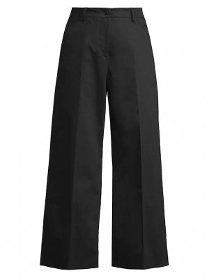 Укороченные широкие брюки Urial , черный Weekend Max Mara