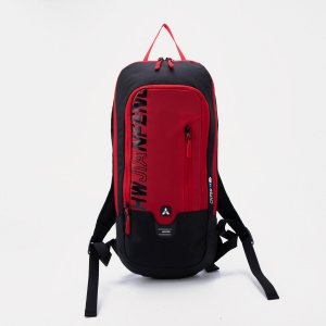 Рюкзак туристический на молнии 7 л, цвет чёрный/красный No brand. Цвет: красный, черный