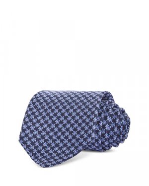 Классический шелковый галстук с черепаховым принтом , цвет Blue Ferragamo