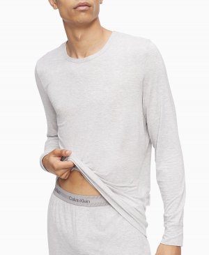 Мужская ультрамягкая современная модальная толстовка для отдыха с круглым вырезом Calvin Klein