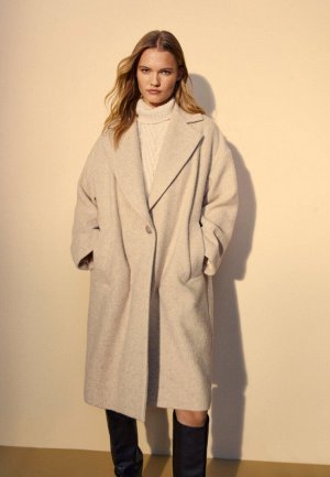 Пальто Massimo Dutti. Цвет: серый