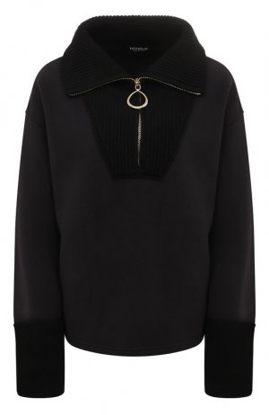 Хлопковый пуловер Dondup. Цвет: чёрный