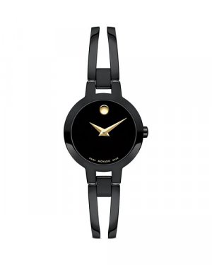 Часы Amorosa из нержавеющей стали с черным PVD-покрытием, 24 мм , цвет Black Movado