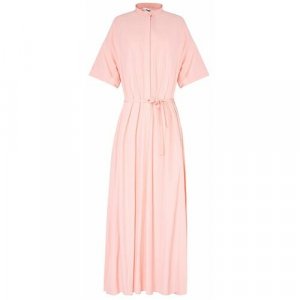 Платье-рубашка , вискоза, повседневное, прилегающее, размер 46, розовый PAROLE by Victoria Andreyanova. Цвет: розовый