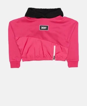 Худи с капюшоном, розовый DKNY