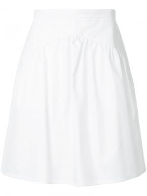 Расклешенная юбка Atlantique Ascoli. Цвет: белый