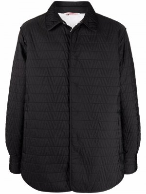 Quilted overshirt jacket Valentino. Цвет: черный