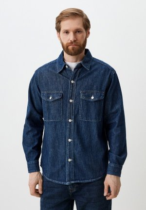 Рубашка джинсовая Mossmore. Цвет: синий