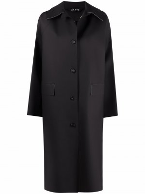 Однобортное пальто KASSL Editions. Цвет: черный