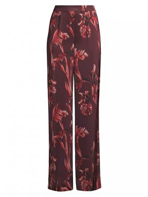 Прямые брюки с цветочным принтом , мультиколор Misook