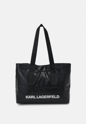 Большая сумка KARL LAGERFELD ESSENTIAL COATED, черный