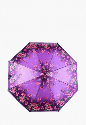 Зонт складной Zemsa. Цвет: фиолетовый