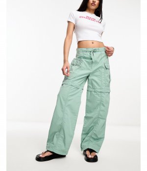 Зеленые брюки карго Levi's Convertible с карманами Levi's
