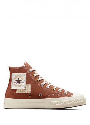 Желто-коричневые женские туфли chuck 70 в стиле пэчворк Converse