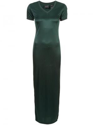 Длинное платье с V-образным вырезом Fenty X Puma. Цвет: зелёный