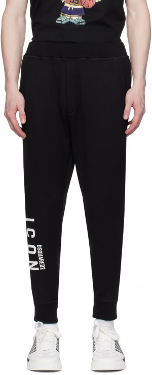 Черные лыжные спортивные штаны Icon Dsquared2