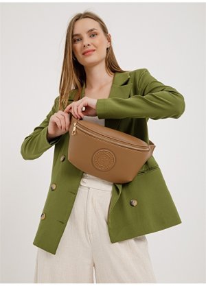 Желто-коричневая женская поясная сумка Beverly Hills Polo Club