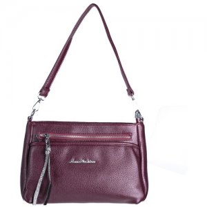 Красная сумочка / маленькая сумка женская натуральная кожа кожаная Anna Fashion. Цвет: красный