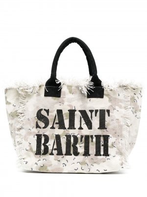 Пляжная сумка Desert с камуфляжным принтом Mc2 Saint Barth. Цвет: нейтральные цвета