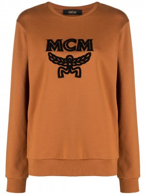 Толстовка с логотипом MCM. Цвет: коричневый