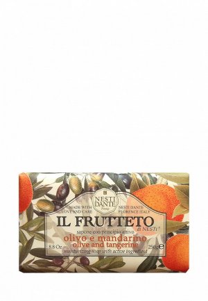 Мыло Nesti Dante Pure olive & Tangerine / Оливковое масло и мандарин 250 г. Цвет: белый