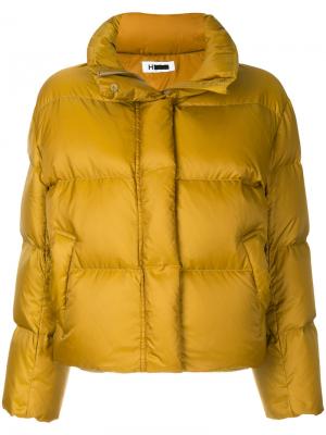 Куртка-пуховик H Beauty&Youth. Цвет: жёлтый и оранжевый