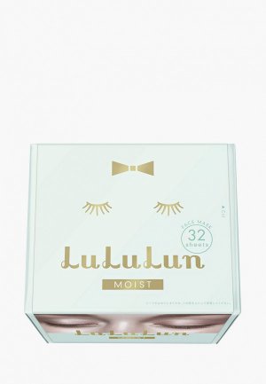 Набор масок для лица LuLuLun глубокое увлажнение обезвоженной кожи FACE MASK MOIST BLUE 32 шт.. Цвет: прозрачный