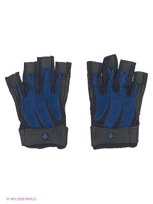 Перчатки для фитнеса мужские Bioform HARBINGER. Цвет: синий, черный