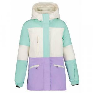 Куртка Leoti Jr, размер 128, белый, зеленый ICEPEAK. Цвет: зеленый/белый/фиолетовый
