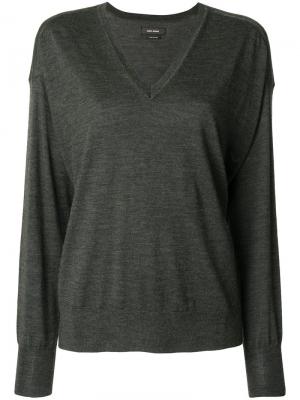 Пуловер с V-образным вырезом Alford Isabel Marant. Цвет: зелёный